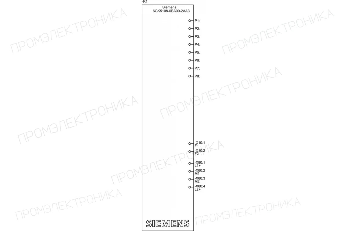 Siemens 6GK5016-0BA00-1QB2 — промышленный компонент