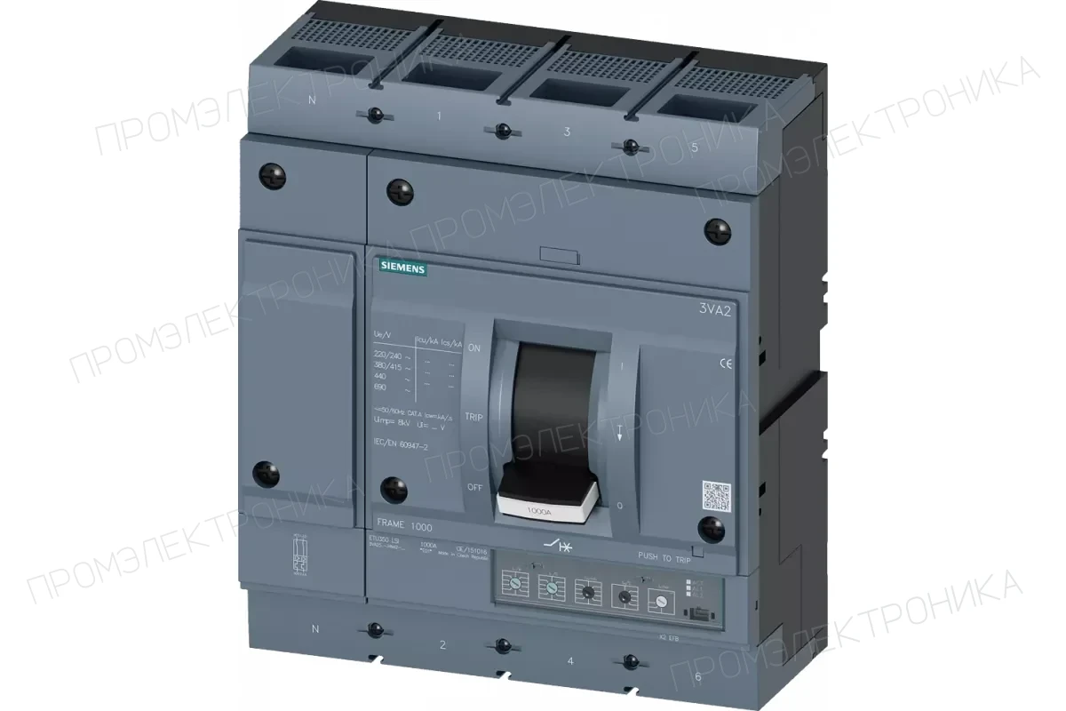Siemens 3VA2580-5HL32-0AA0 — 3VA автоматические выключатели в литом корпусе до 250 A