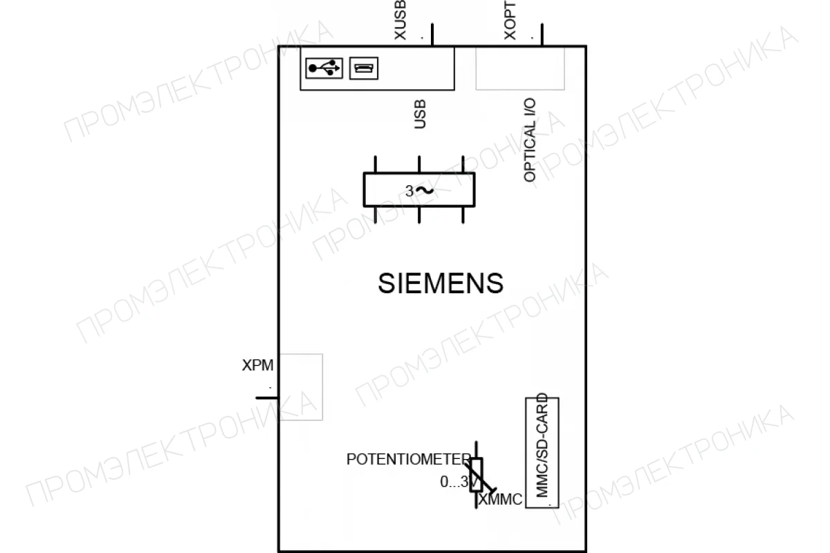 Siemens 6SL3540-6DF71-0RA2 — промышленный компонент