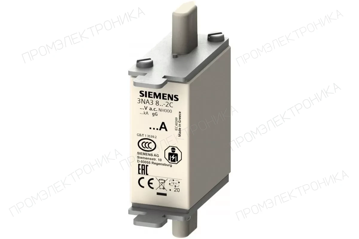 Siemens 3NA3810-2C — LV HRC плавкая вставка GG/gL размер