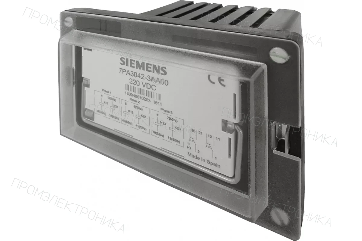 Siemens 7PA3042-1AA00-0 — 7PA30 - 1-фазное реле контроля цепи отключения