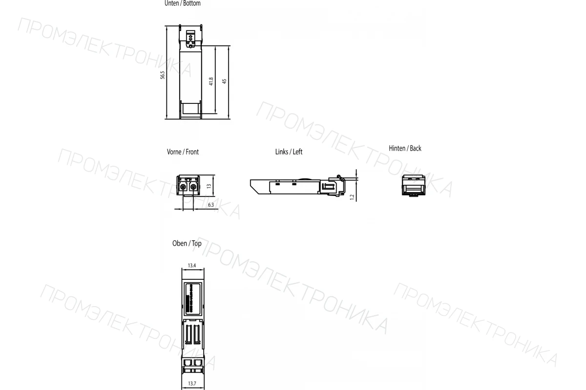 Siemens 6GK5992-4AL00-8AA0 — Интерфейсные субмодули для коммутаторов SCALANCE XR-500