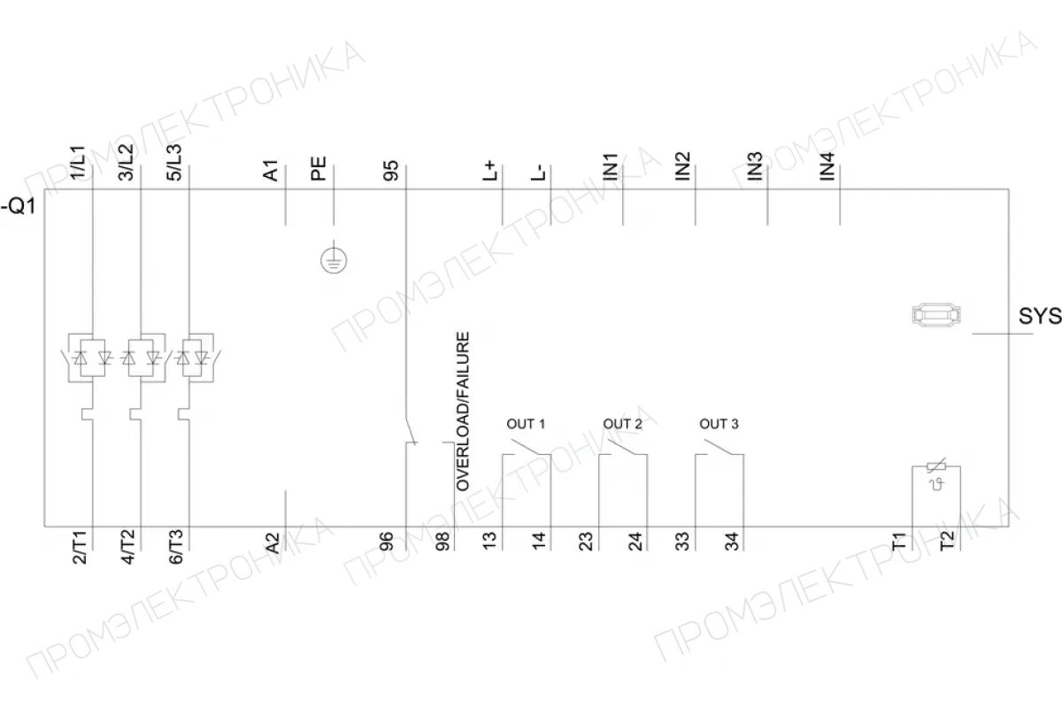 Siemens 3RW4425-1BC44 — УСТРОЙСТВО ПЛАВНОГО ПУСКА