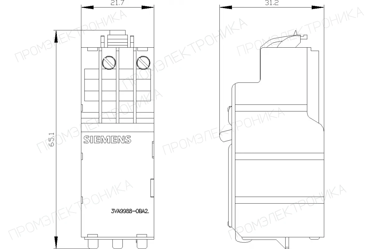 Siemens 3VA9978-0BD11 — Универсальный расцепитель