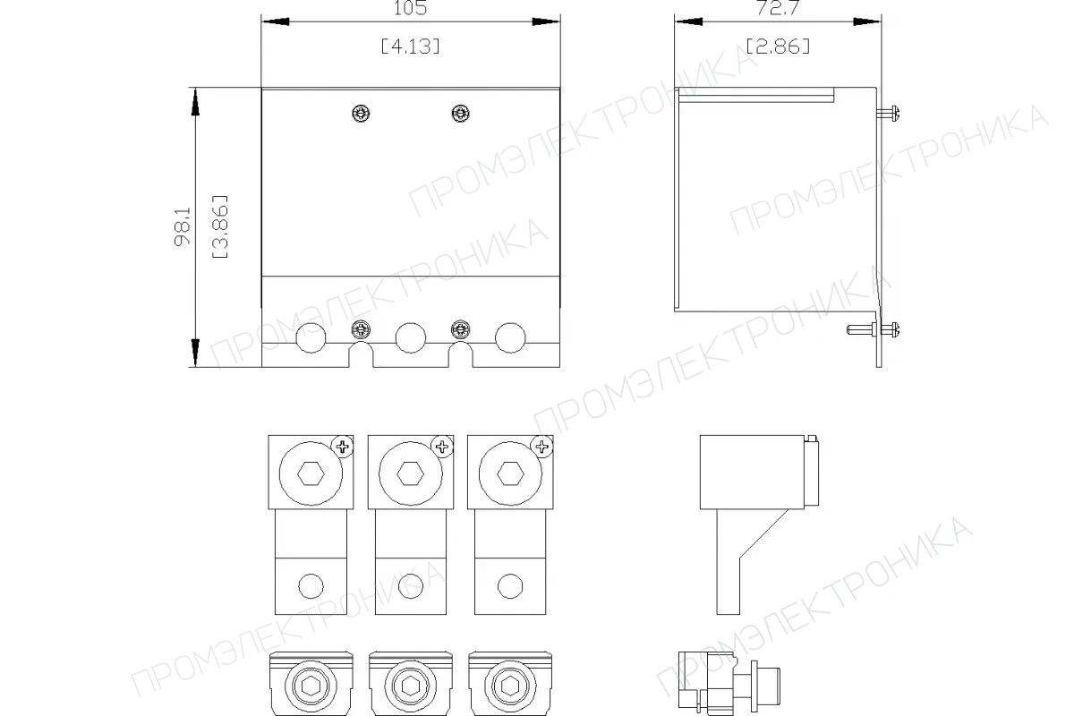 Siemens 3VA9233-0JA12 — Рамочная клемма