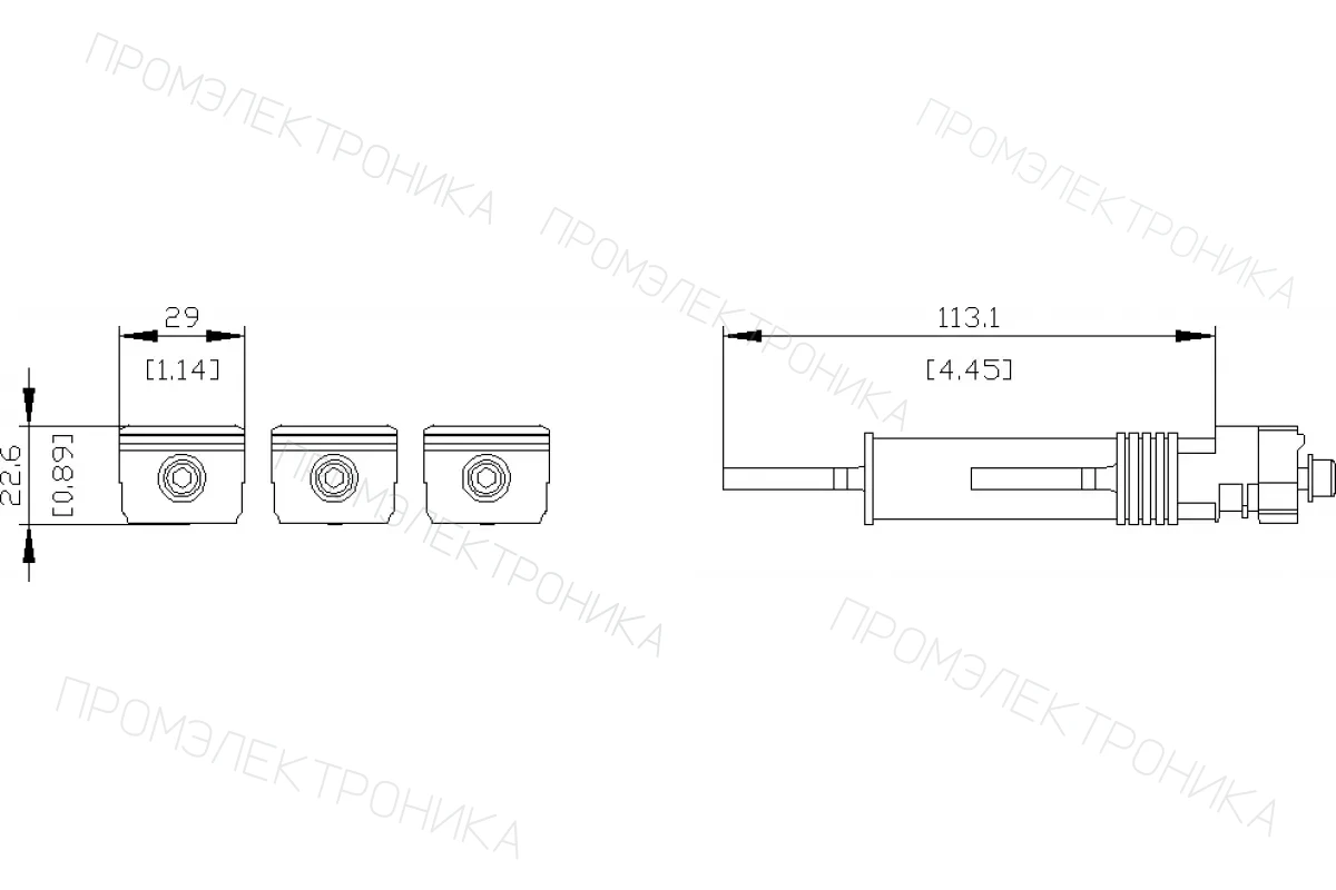 Siemens 3VA9243-0JK12 — Клемма для проводов круглого сечения cu