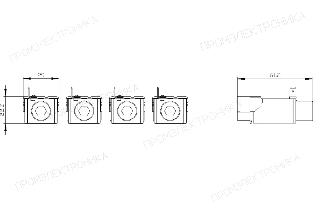 Siemens 3VA9254-0QB00 — Удлинённые пластины для фронт