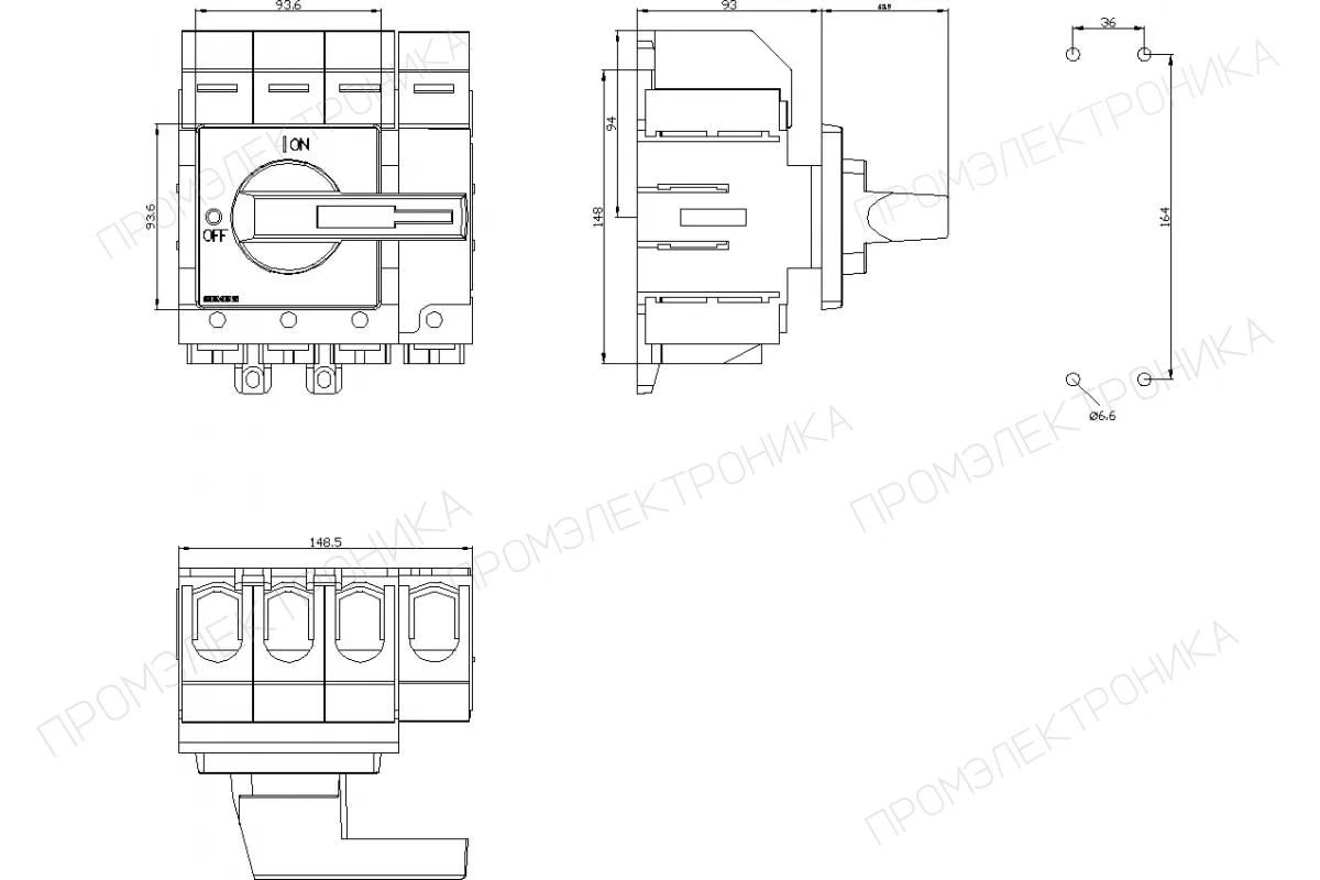 Siemens 3LD5220-0TL13 — компонент энергетического оборудования