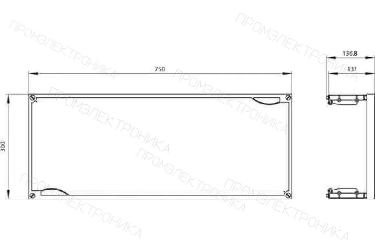 Siemens 8GK4501-2KK22 — Alpha 400/630 избыточная изолирующая крышка для пустых шкафов