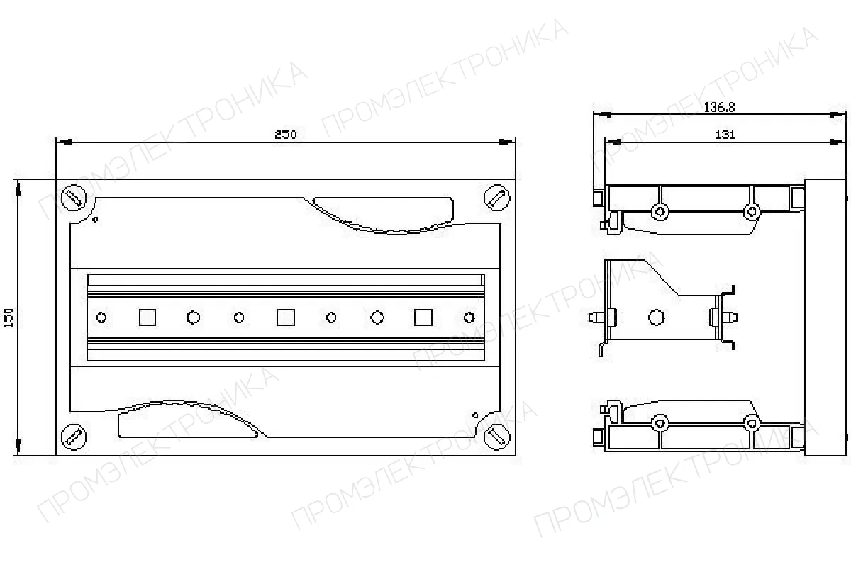 Siemens 8GK4401-2KK12 — Alpha 400/630 избыточная изолирующая крышка для пустых шкафов горизонтальная
