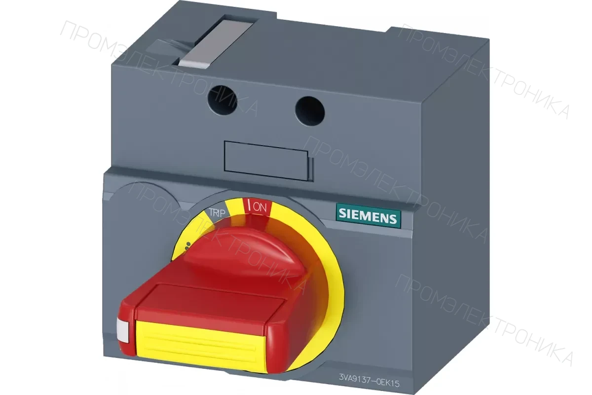 Siemens 3VA9137-0EK17 — Фронтальный поворотный привод для аварийного отключения мэк