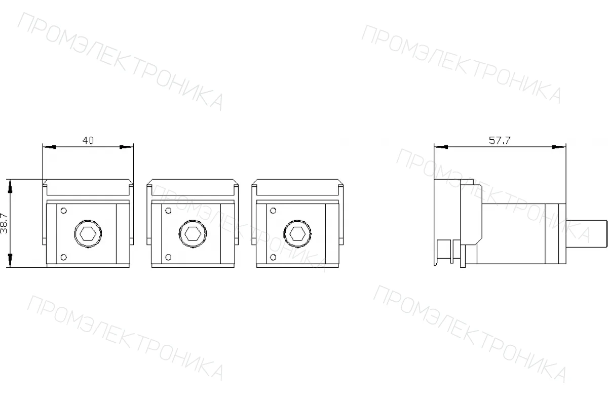 Siemens 3VA9483-0JA13 — Рамочный зажим