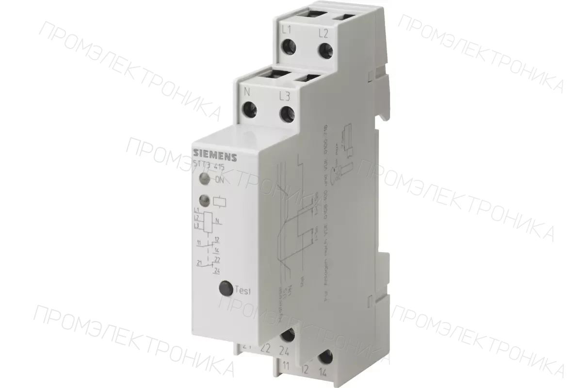 Siemens 5TT3404 — Реле напряжения >N< 5TT3 19 и 5TT3 4, установочная глубина 55 mm