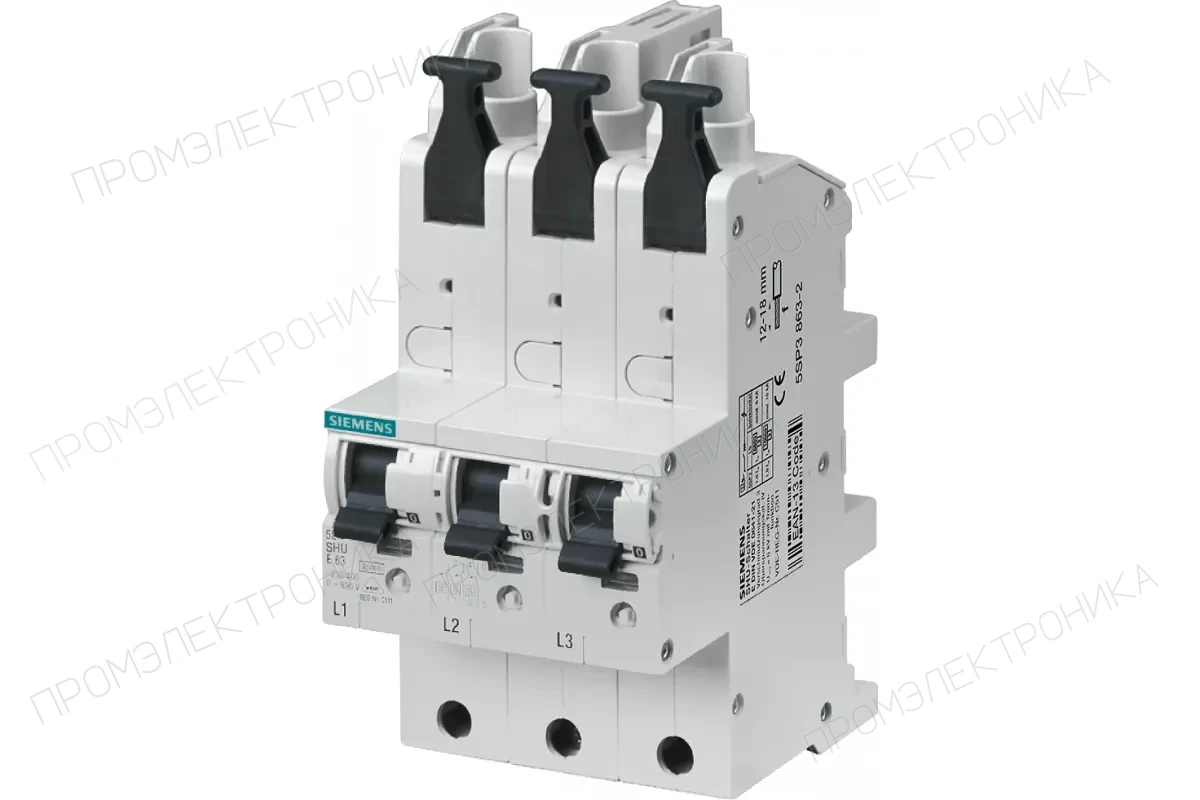 Siemens 5SP3363-3 — ГЛАВНЫЙ АВТОМАТИЧЕСКИЙ ВЫКЛЮЧАТЕЛЬ SHU
