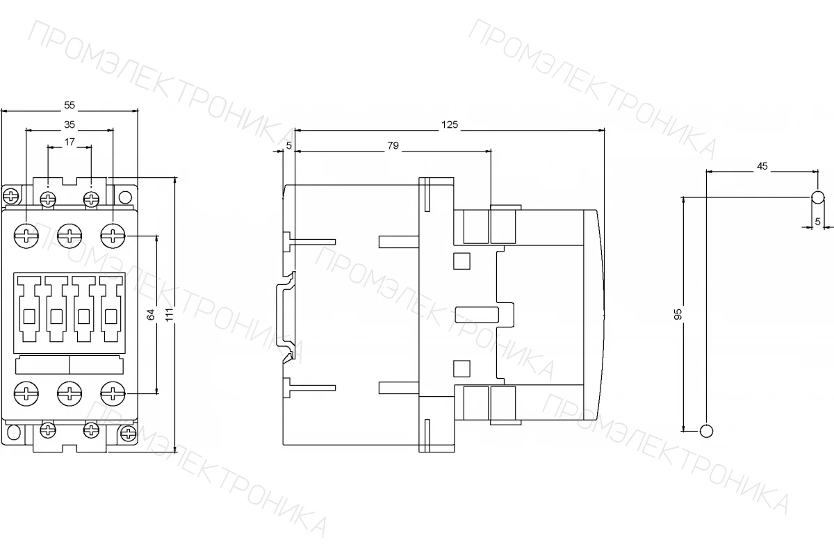 Siemens 3RT1036-1BB40 — Контактор 3-пол