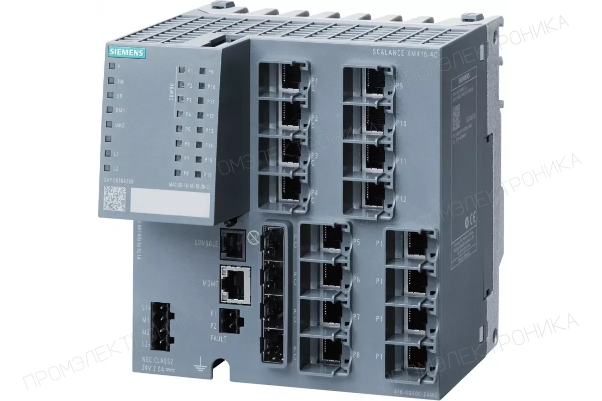 Siemens 6GK5408-4GP00-2AM2 — Управляемые коммутаторы SCALANCE XM-400