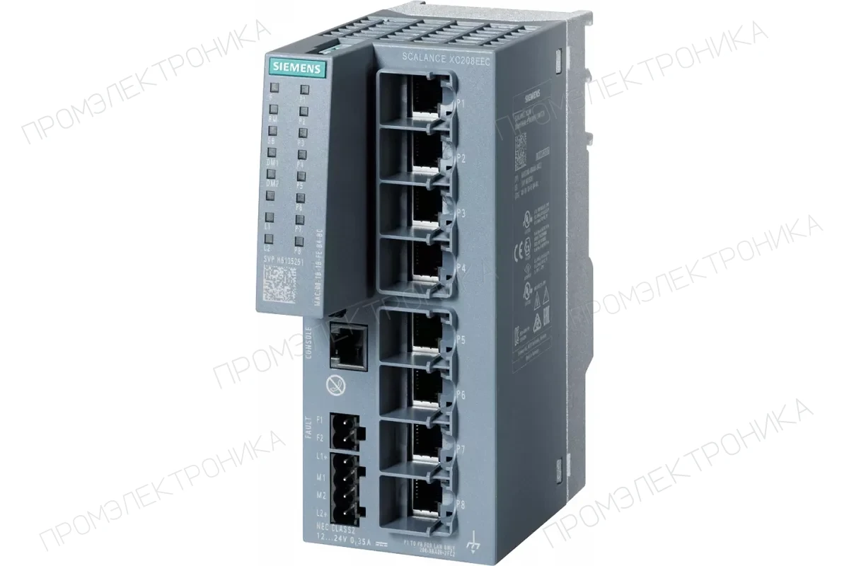 Siemens 6GK5206-2RS00-5FC2 — Scalance xc206-2g poe eec промышленный управляемый ie коммутатор