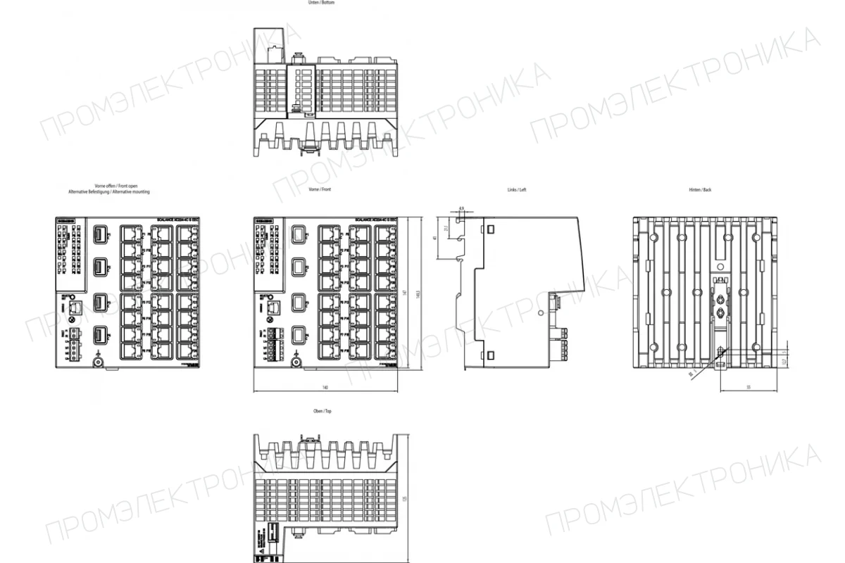 Siemens 6GK5216-4GS00-2AC2 — Scalance xc216-4c g промышленный управляемый ie коммутатор