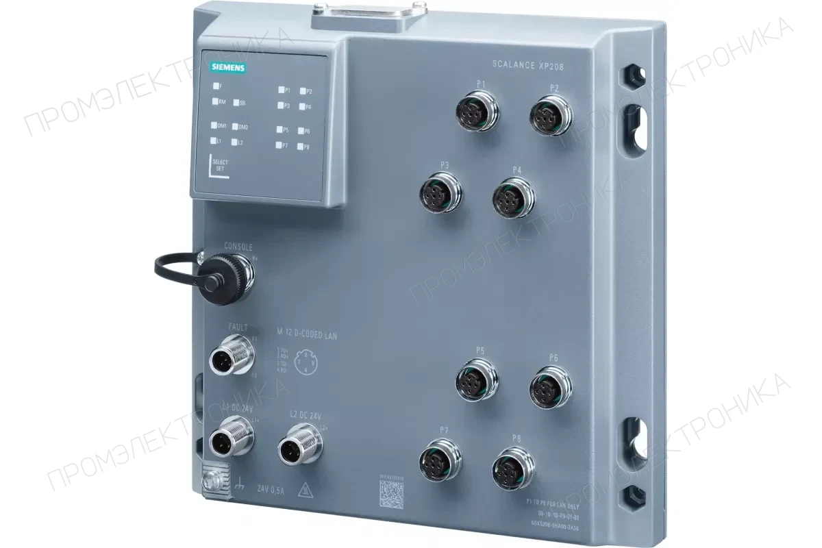 Siemens 6GK5208-0GA00-2AC2 — Scalance xc208g промышленный управляемый ie коммутатор