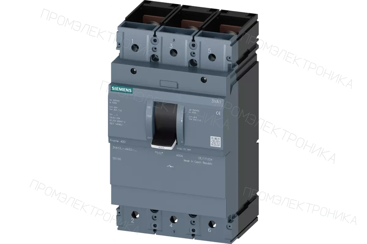Siemens 3VA1332-4EF32-0AA0 — 3VA автоматические выключатели в литом корпусе до 250 A