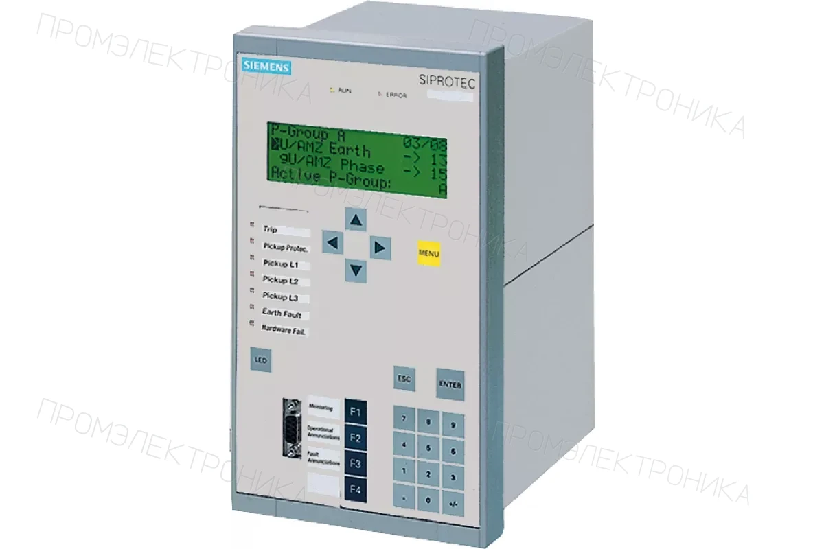 Siemens 7SD522.-.....-.... — SIPROTEC 7SD5 - 4xI 4xU, текстовый или графический дисплей, до 6 выводов, дистанционная защита, 1-/3-фазное отключение