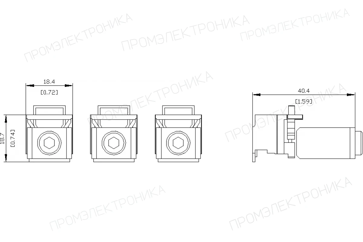 Siemens 3VA9133-0JD11 — Клемма для проводов круглого сечения cu