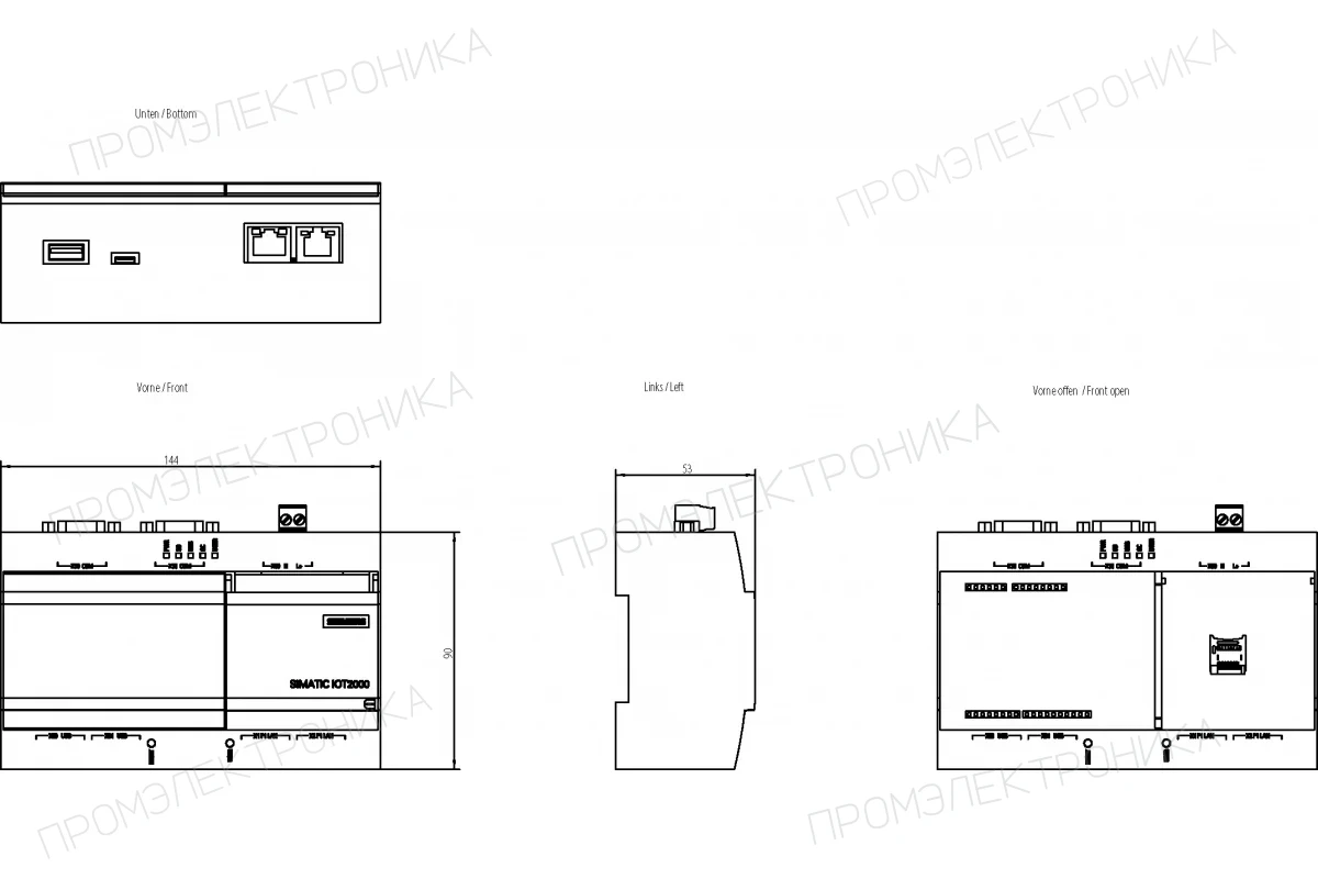 Siemens 6ES7647-0AA00-1YA2 — промышленный компонент