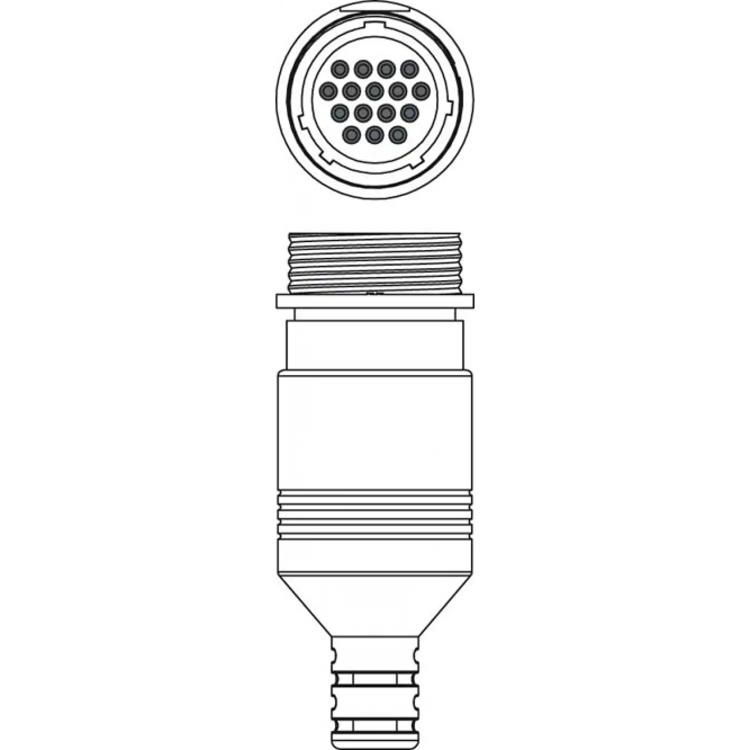 Коннектор Leuze S U-M30-16A-M
