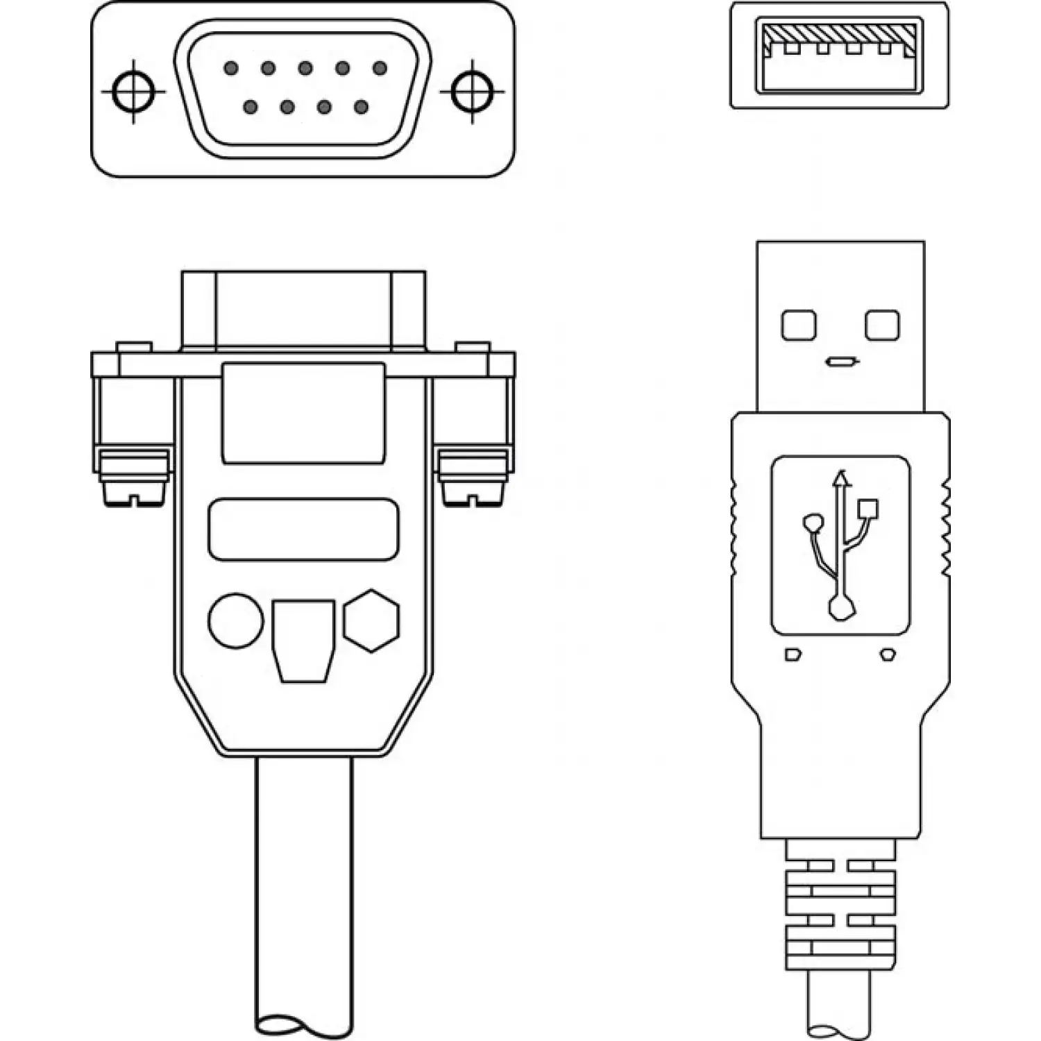 Адаптер cable Leuze KB-RS232-USB