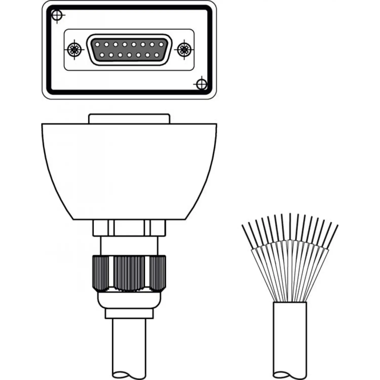 Соединительный кабель Leuze CB-D15E-25000S-11GF
