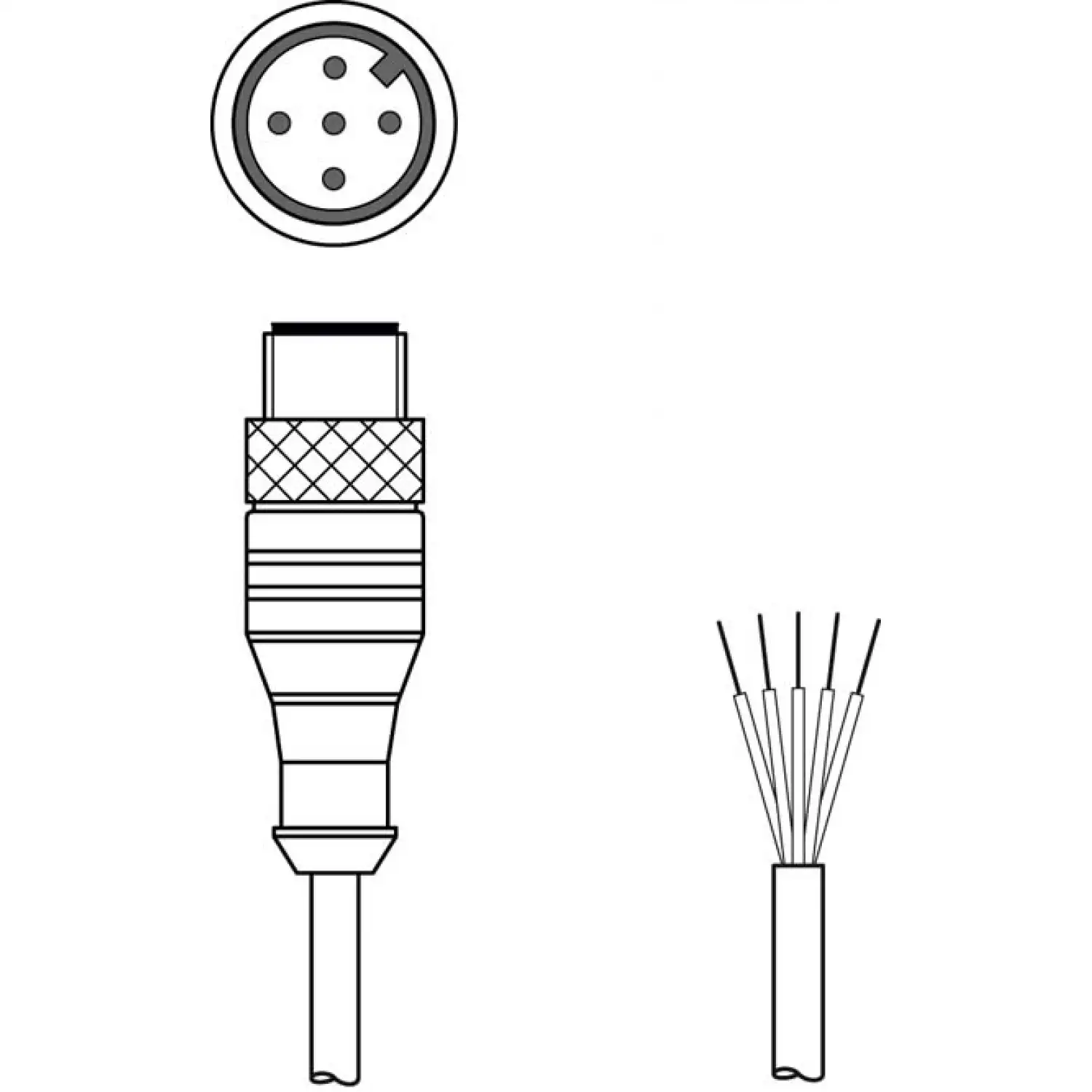 Соединительный кабель Leuze CB-M12-5000-5GM