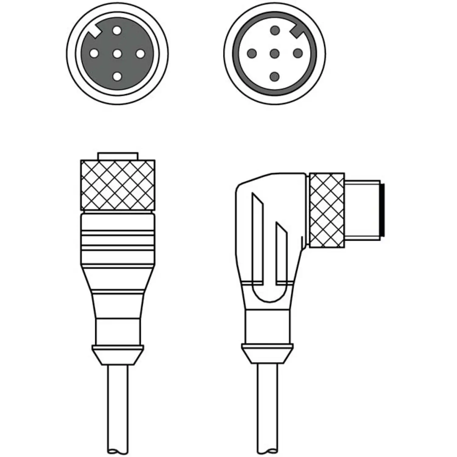 Соединительный кабель Leuze KDS S-M12-5A-M12-5W-V1-003