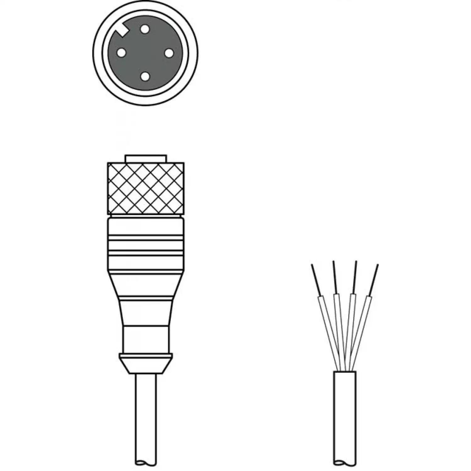 Соединительный кабель Leuze KD U-M12-4A-V1-050-DP