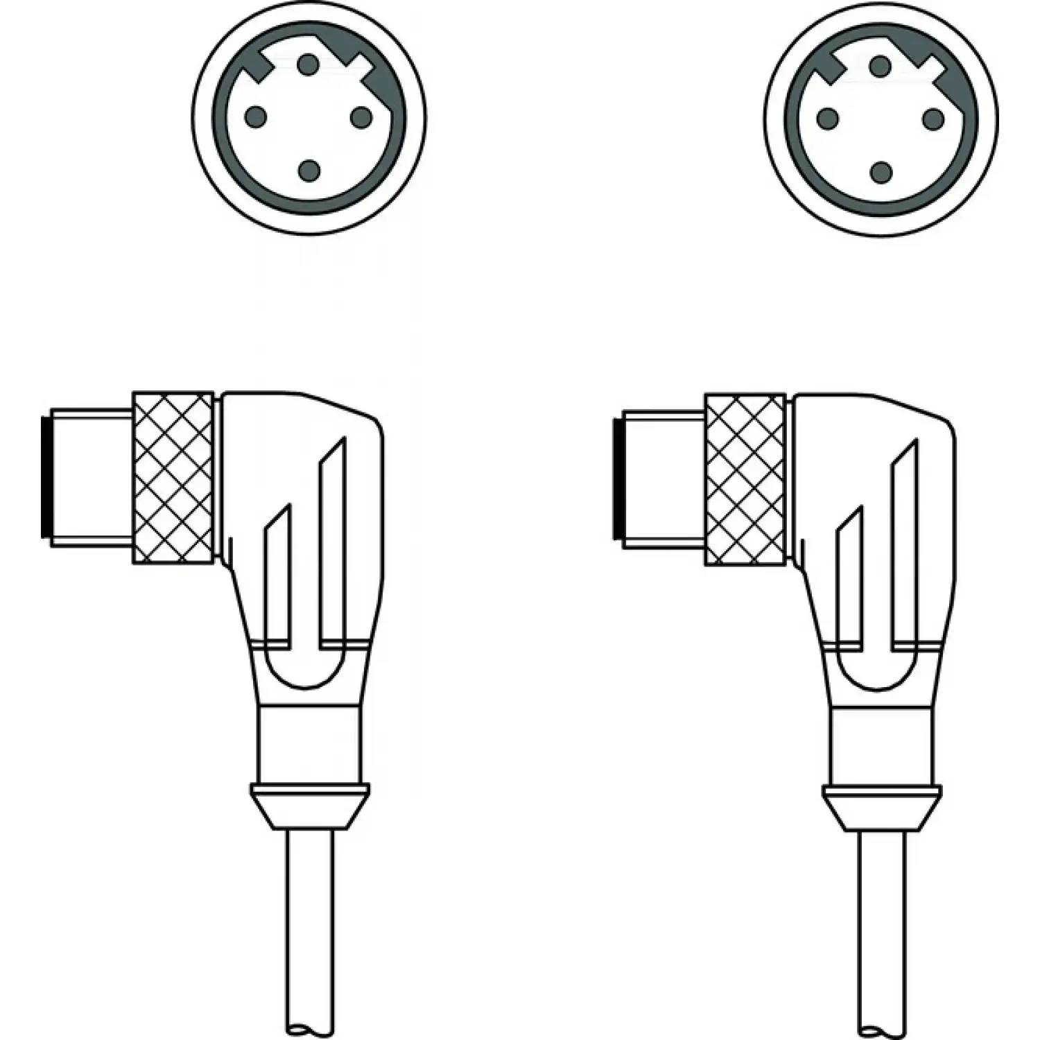 Соединительный кабель Leuze KSS ET-M12-4W-M12-4W-P7-020
