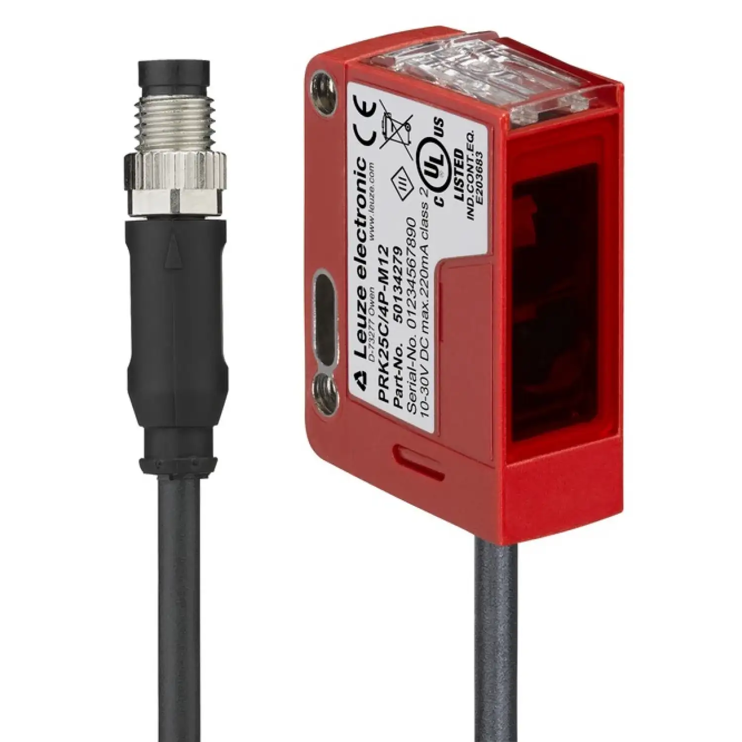 Датчик с поляризованным отражением от рефлектора Leuze PRK25C.D/6G-200-M8