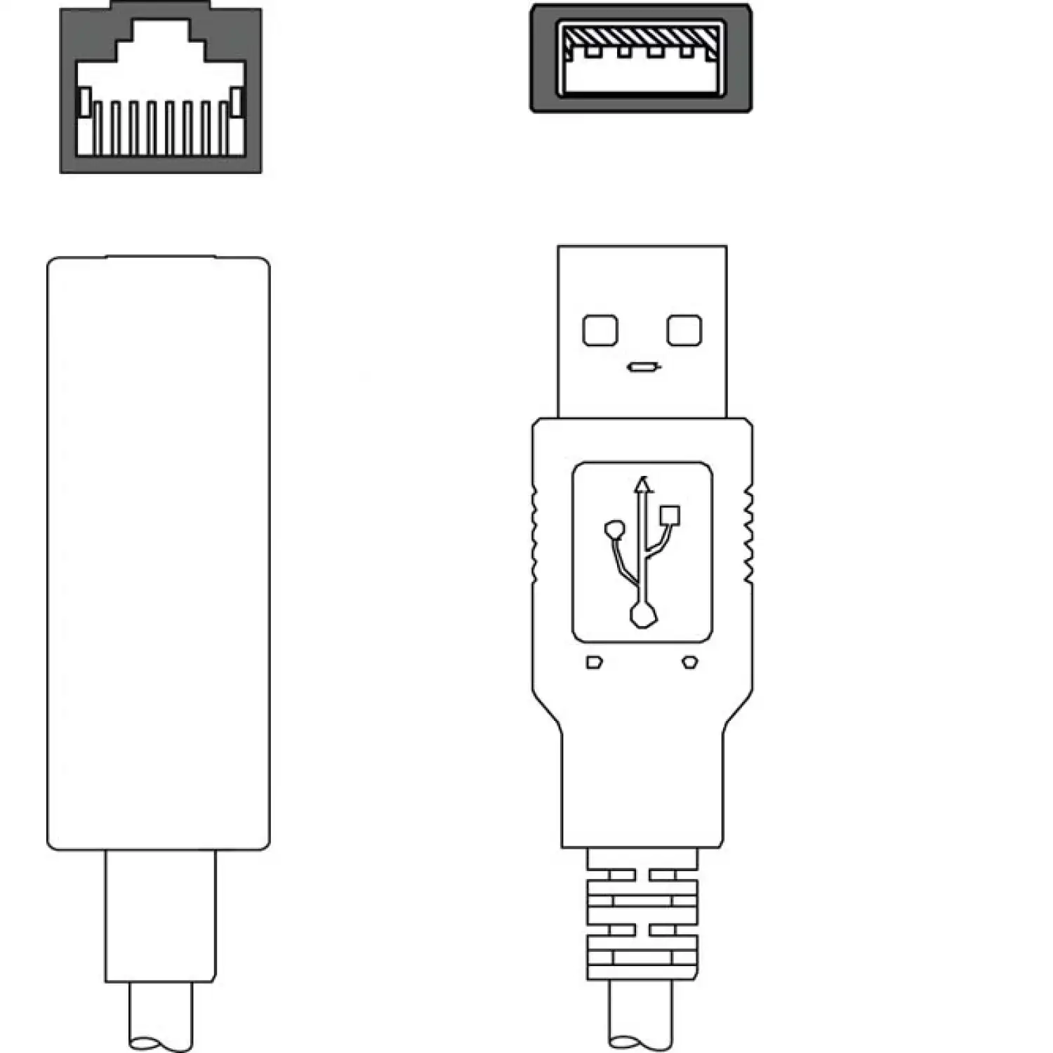 Адаптер cable Leuze KDS ET-RJ45-A-USB3-A-P4-000