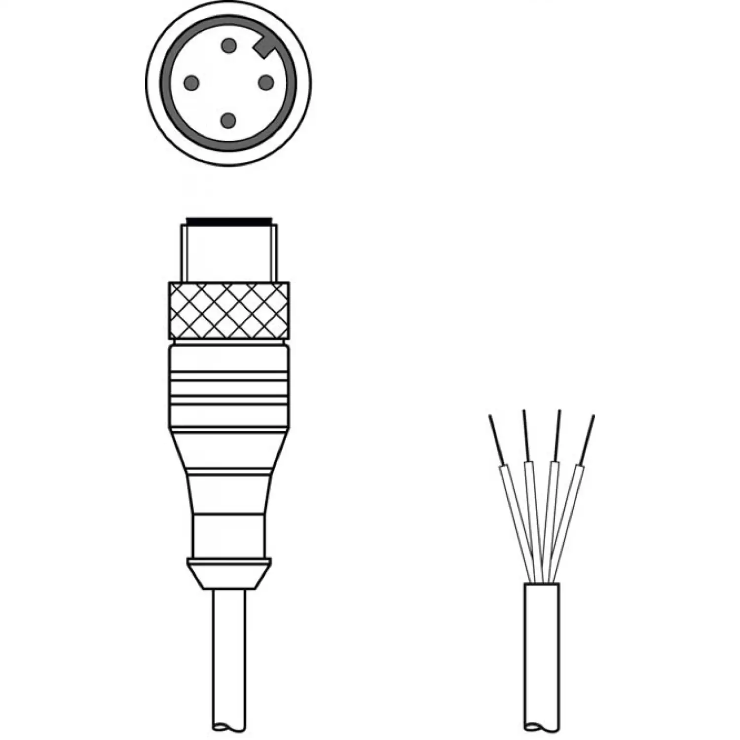 Соединительный кабель Leuze KS U-M12-4A-V1-050