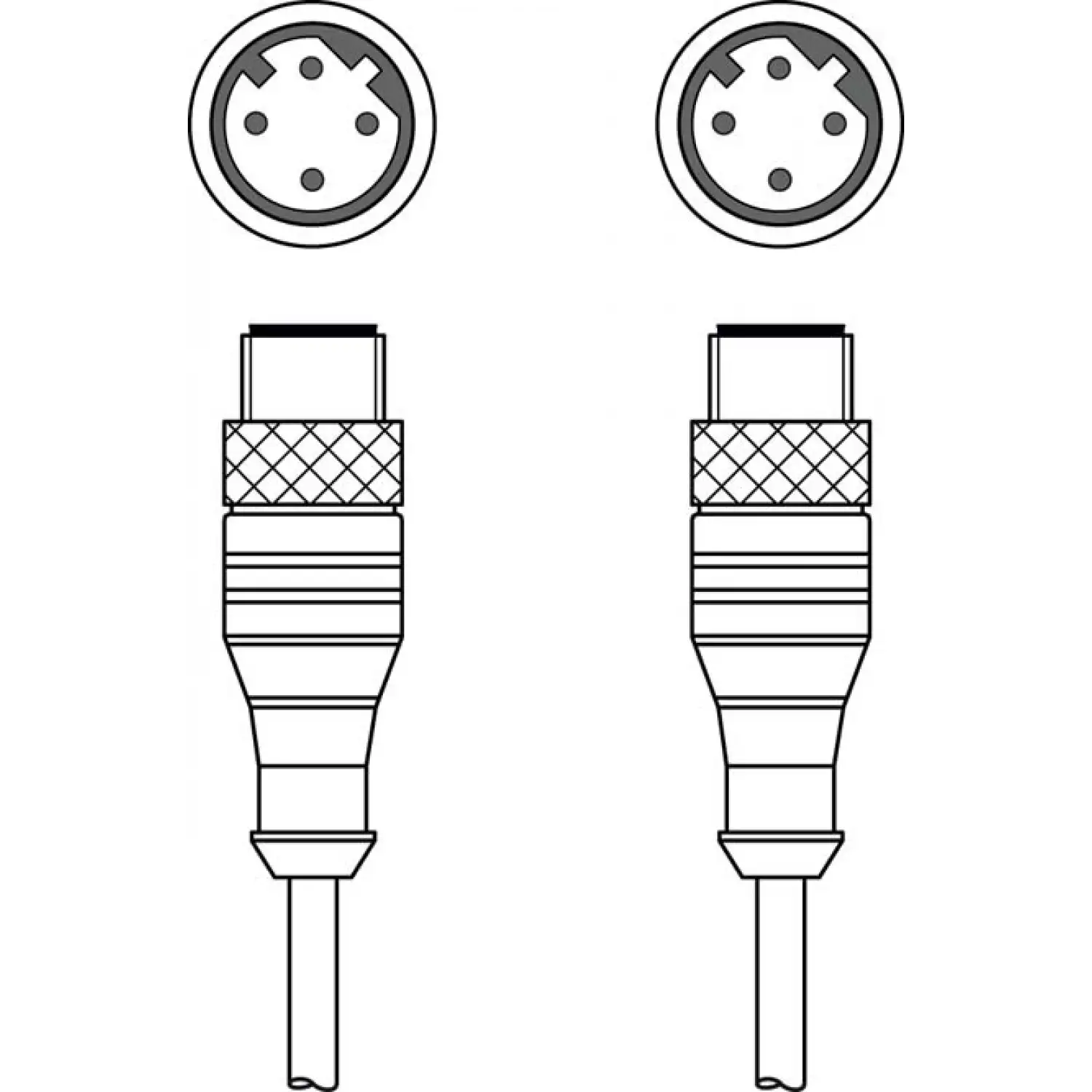 Соединительный кабель Leuze KSS ET-M12-4A-M12-4A-P7-020