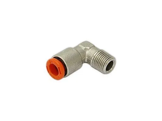 Ниппель измерения давления воздуха угловой 6 мм - R1/8" Ecoflam 65112257
