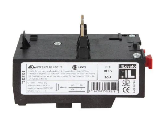 Тепловое реле Lovato RF9 5 (3,0 - 5,0 A) 65074495