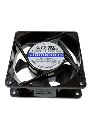 JAMICON JA1238H2S0N-T, вентилятор 220В клеммы 120х120х38мм подшипник скольжения