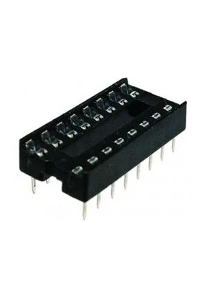 KLS SCS-16, KLS1-216-16-D=7.62 DIP панель узкая шаг 2.54мм