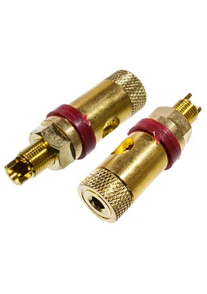 Velleman CA114R, клемма Hi-Fi GOLD/RED