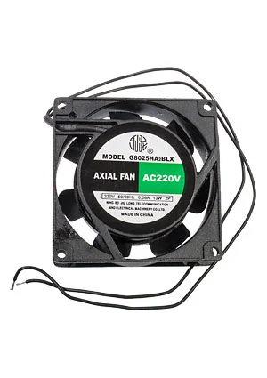 JIULONG MOTOR G8025HA2BLX, вентилятор 220В клеммы 80х80х25мм (аналог для JA0825H2B) подшипник качения