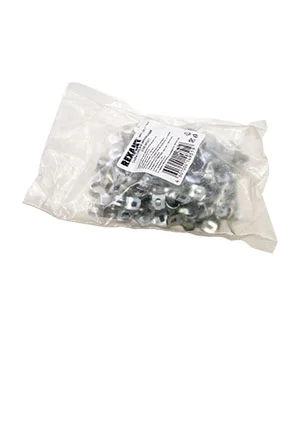 REXANT 28-1034-1, Скоба СМД 8-9 REXANT, двухлапковая, 100 шт/уп.