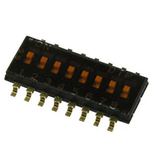 DIPTRONICS DHN-08-T-V-T/R, DIP переключатель 8 поз. SMD 1.27мм (NHDS-8)