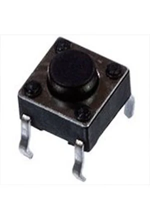 Gangyuan KAN0611-0501D010-42, кнопка тактовая 6х6 h=5мм (=0650HIM-130G-G)
