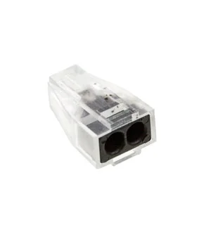 NXU XY608-2P, электромонтажная клемма 2 контакта 400В/24А 22-14AWG (аналог для WAGO 773-322)