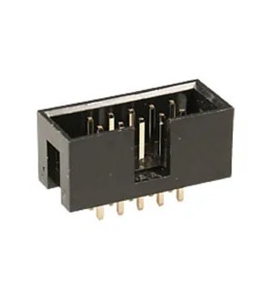 NXU BH-10 (IDC-10MS), вилка на плату шаг 2.54мм прямая  (118-A-10GSK)