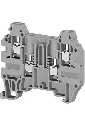 Klemsan 324919, Клемма 4-х выв., с зоной размыкания, 2,5 мм.кв., (серая); AVK 2.5 CF